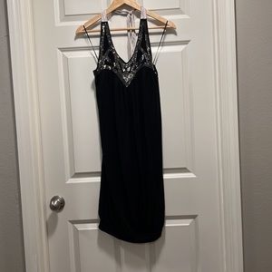 Stunning Bubble Dress with Silk Scarf Halter